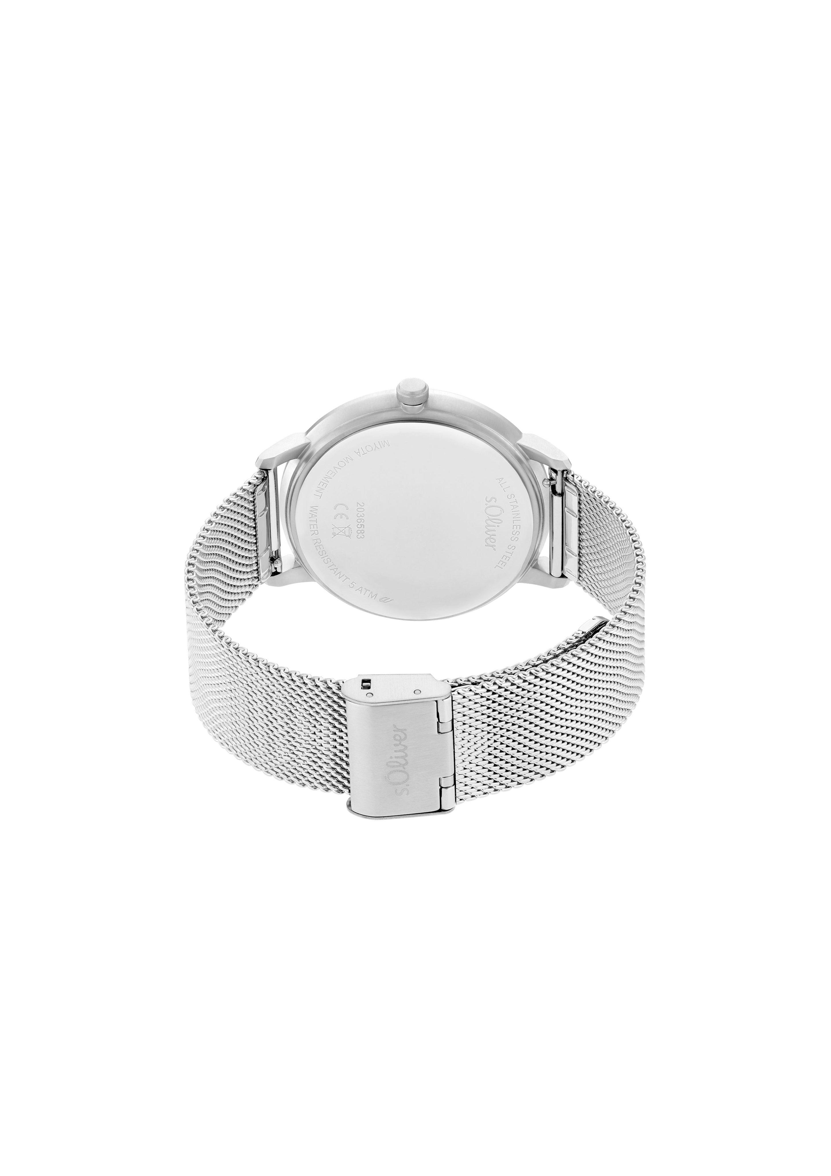 Armbanduhr mit Metallband  6009004-92B0