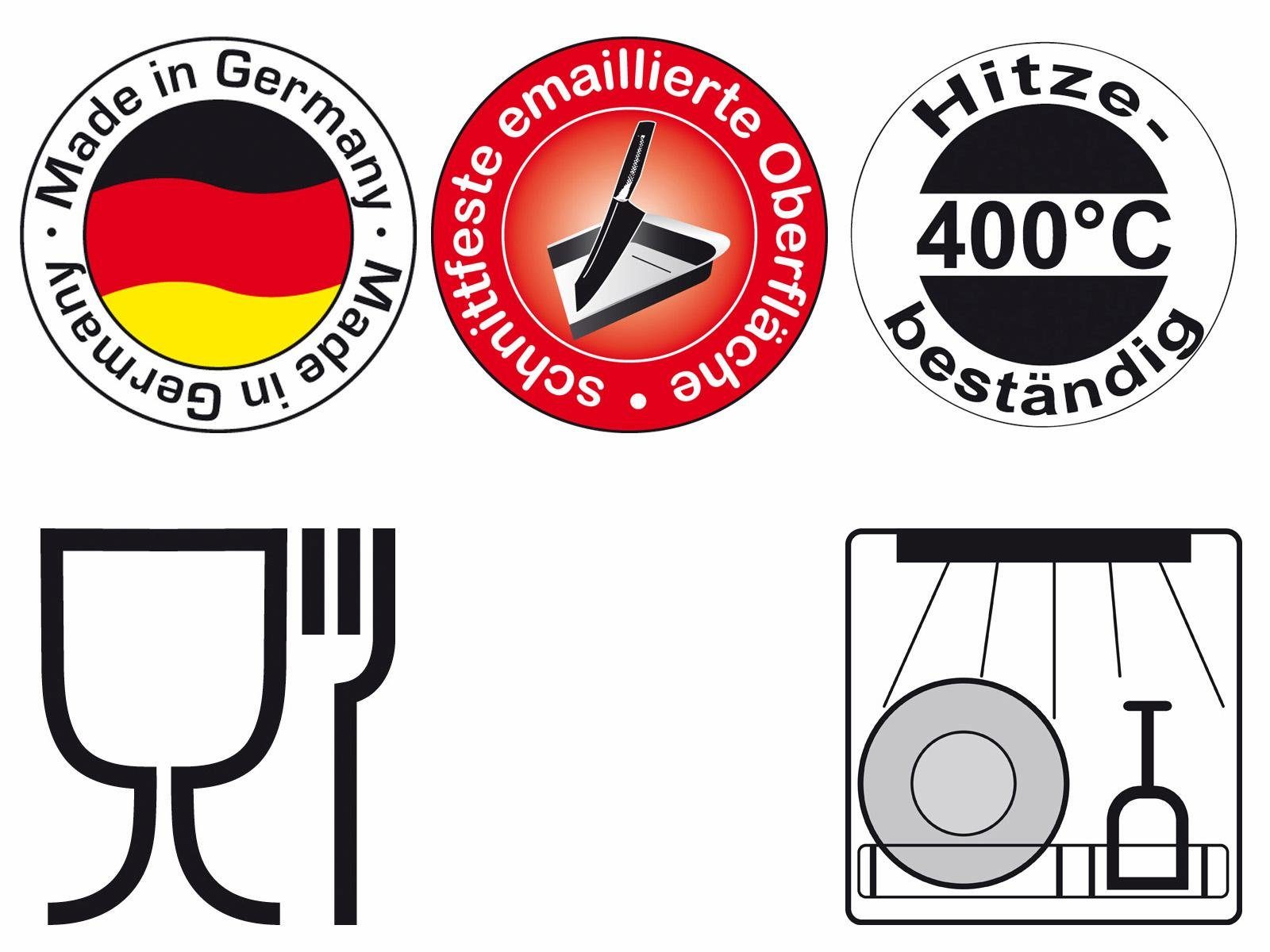 CHG Backblech, Emaille, Stahlblech, (Set, 2-St)