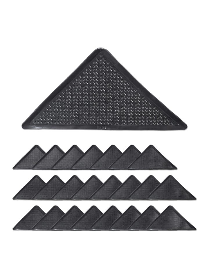relaxdays 24 x Teppich Antirutsch Pads in Schwarz günstig kaufen onesize