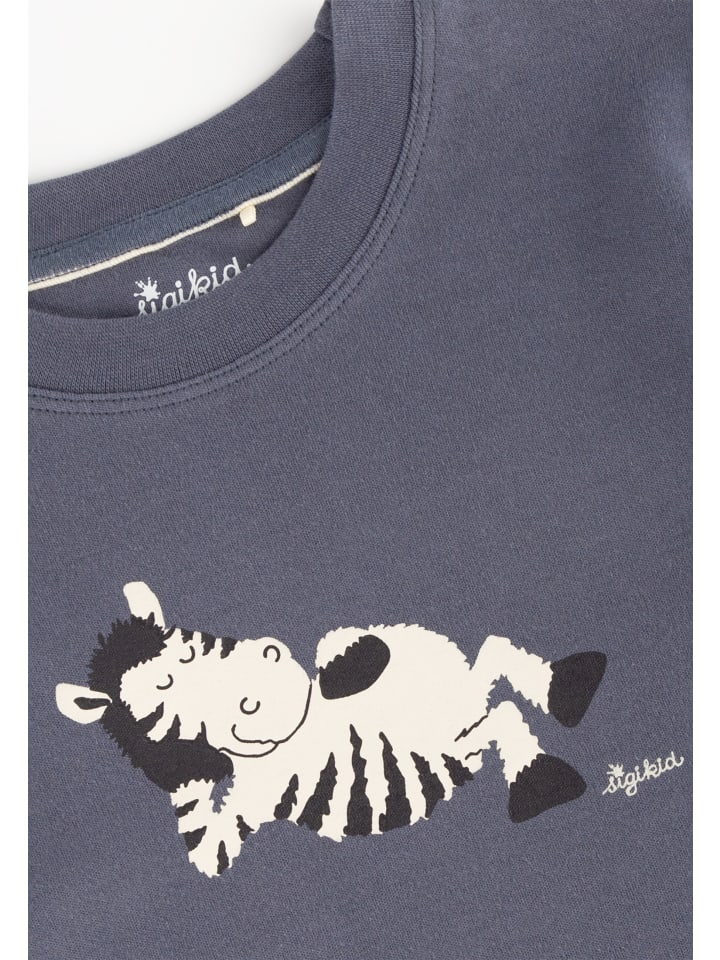 Sigikid Pyjama Kinder Schlafanzug in blau/weiß günstig kaufen