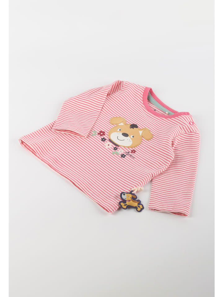 Sigikid Langarmshirt Funny Dog in Rosa/Weiß günstig kaufen