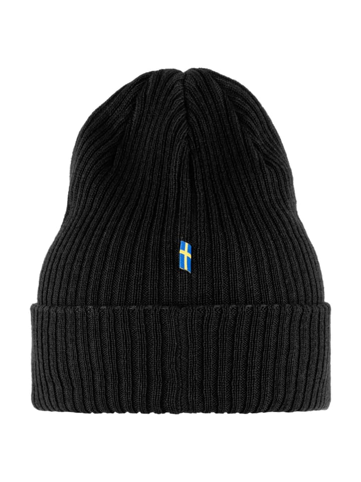 FJÄLLRÄVEN Rib Hat - Mütze (black) in schwarz günstig kaufen onesize