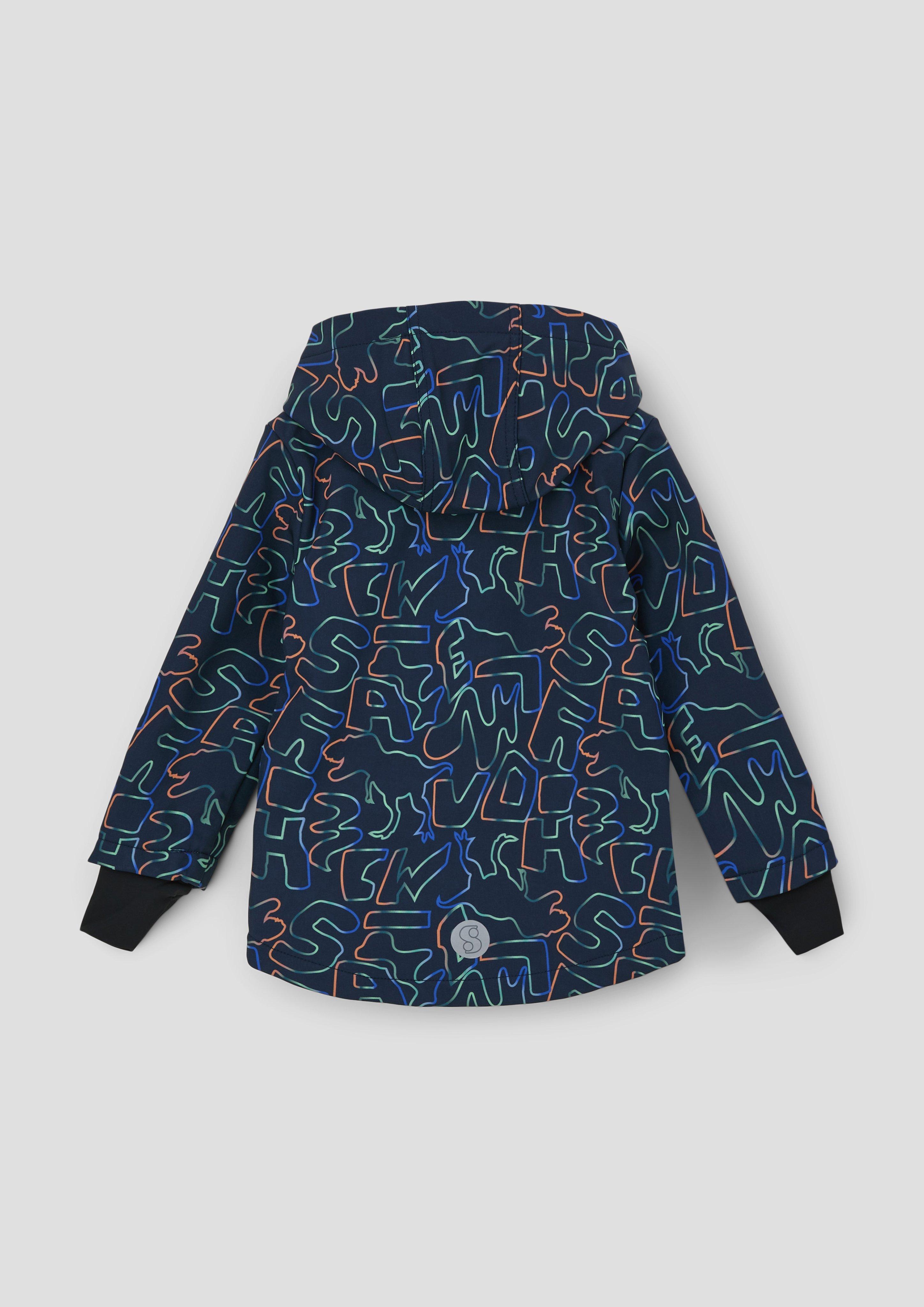 Softshelljacke mit Allover-Print  2132266-59A7