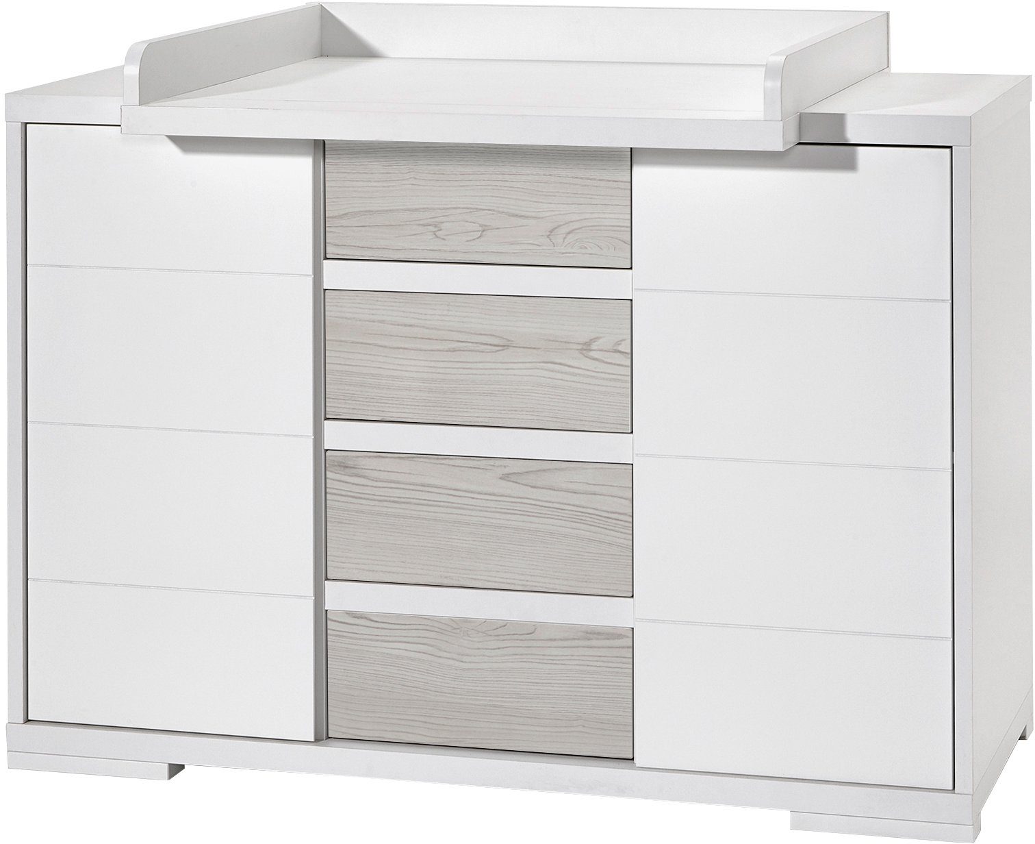 Schardt Babyzimmer-Komplettset Maxx Boathouse, (Set, 3-St., Kinderbett, Schrank, Wickelkommode), Made in Germany; mit Kinderbett, Schrank und Wickelkommode