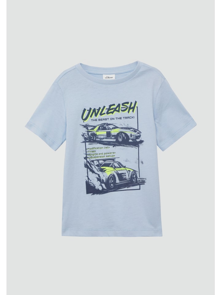 s.Oliver T-Shirt kurzarm in Blau günstig kaufen