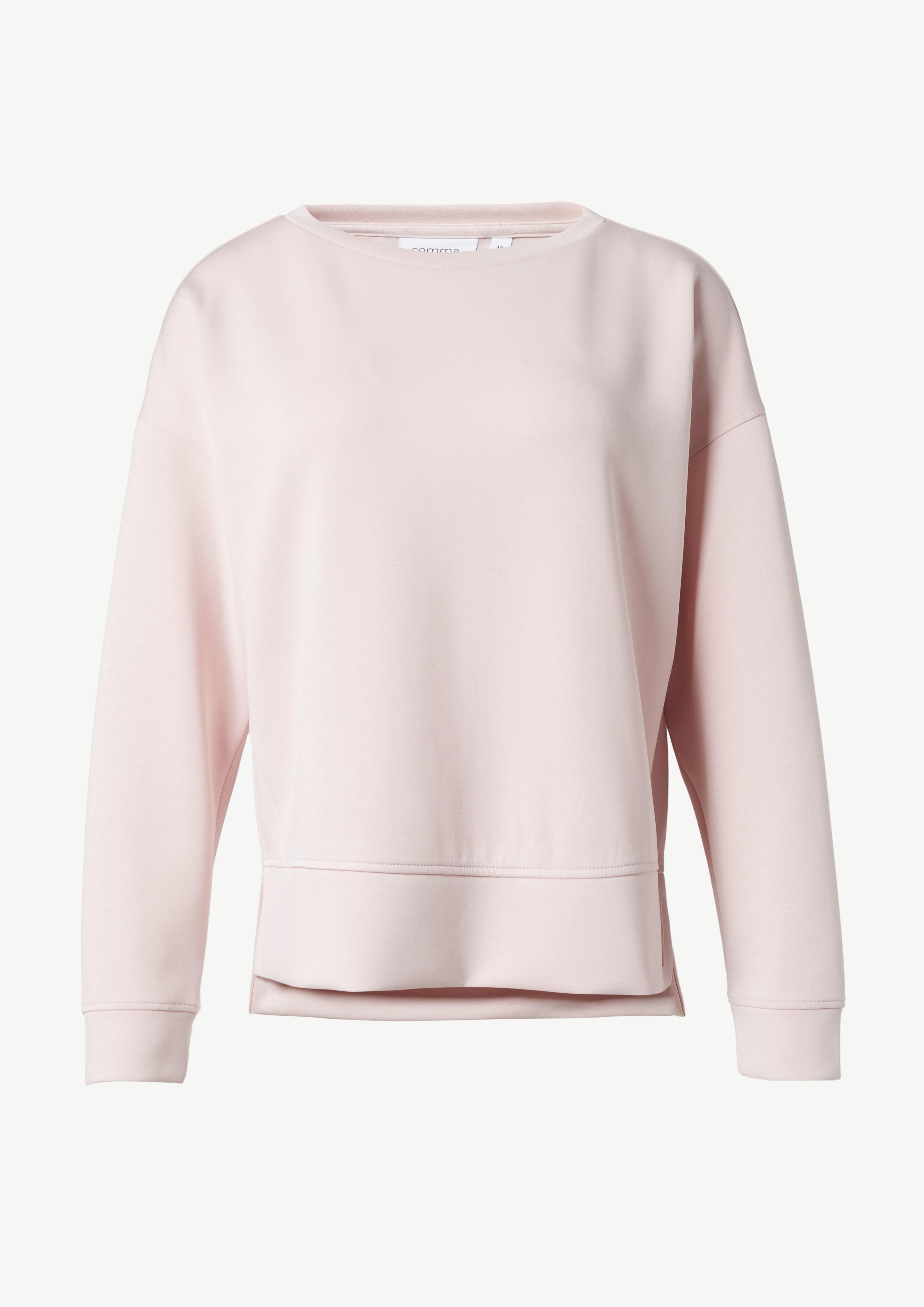Langarmshirt aus Modalmix - zartrosa