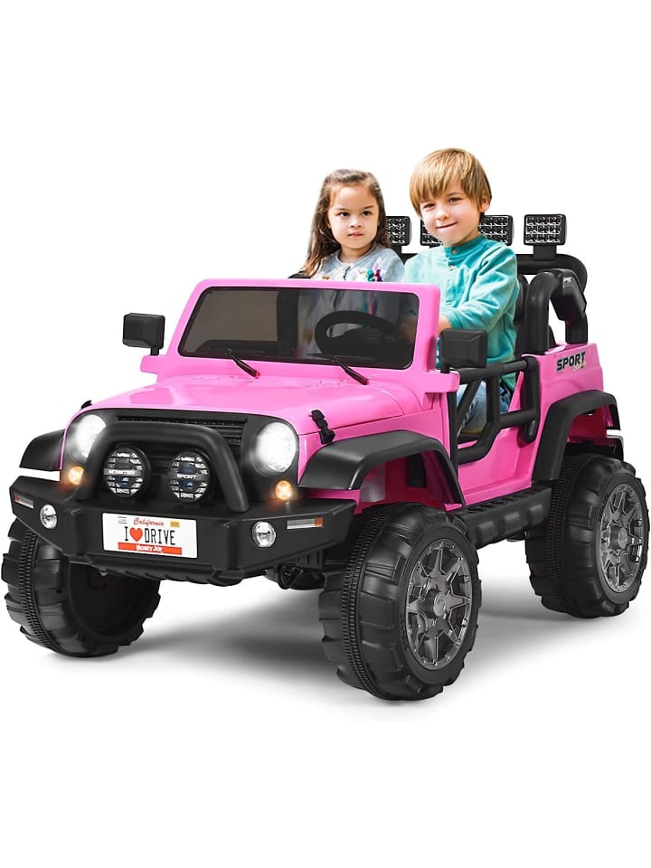 COSTWAY 12V Elektroauto 2 Sitzer in Rosa günstig kaufen 120 x 80 cm
