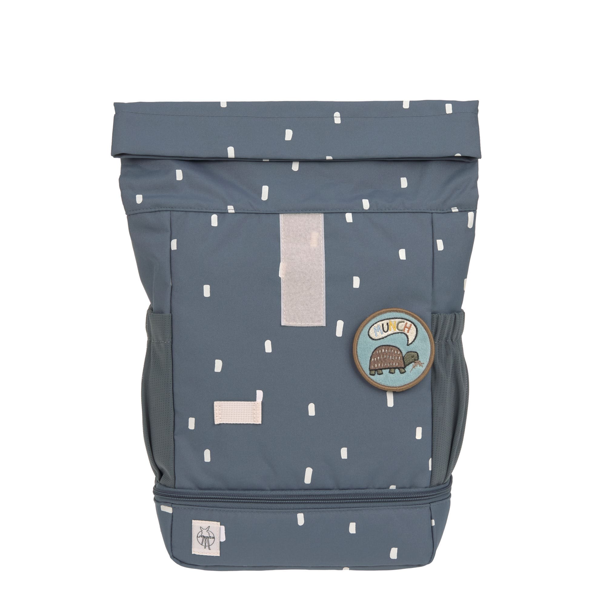 Kindergartenrucksack Rolltop - Happy Prints, Dunkelblau
