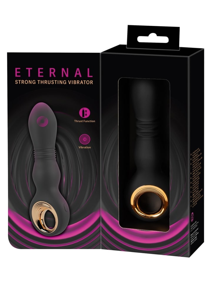 You2Toys Stoßvibrator Strong Thrusting Vibrator in schwarz günstig kaufen 17 cm