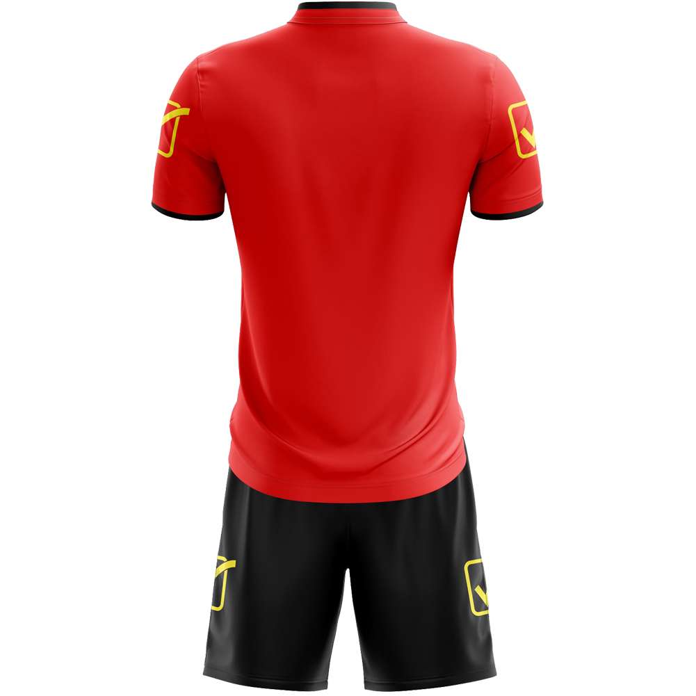Givova Kit Campo Set Trikot + Shorts rot/gelb