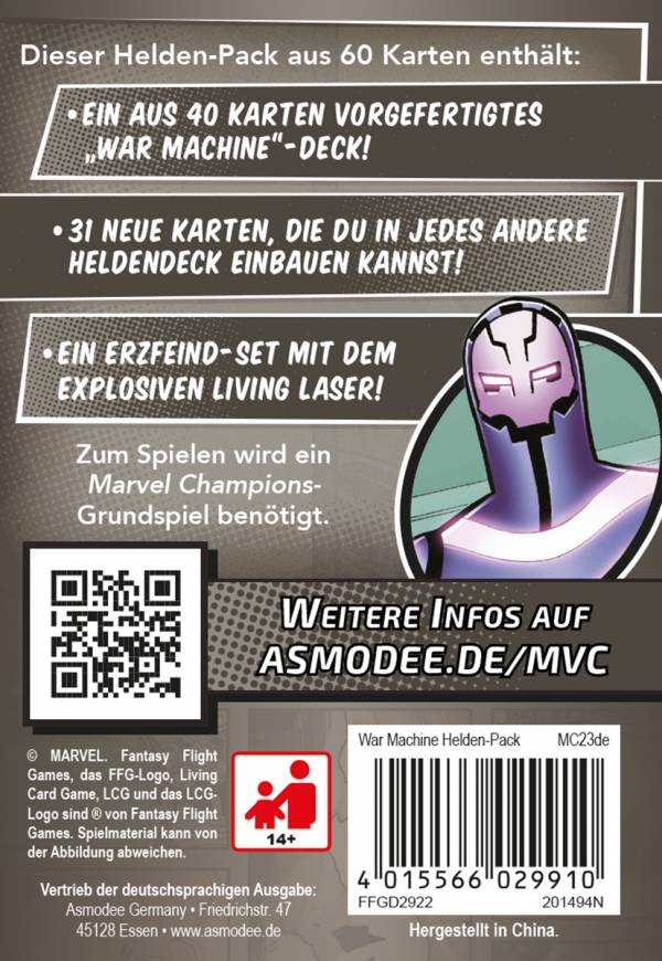 Marvel Champions: Das Kartenspiel - War Machine (Erw.)
