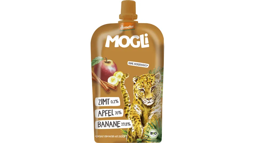 MOGLi Bio Quetschie Apfel Zimt 120 g