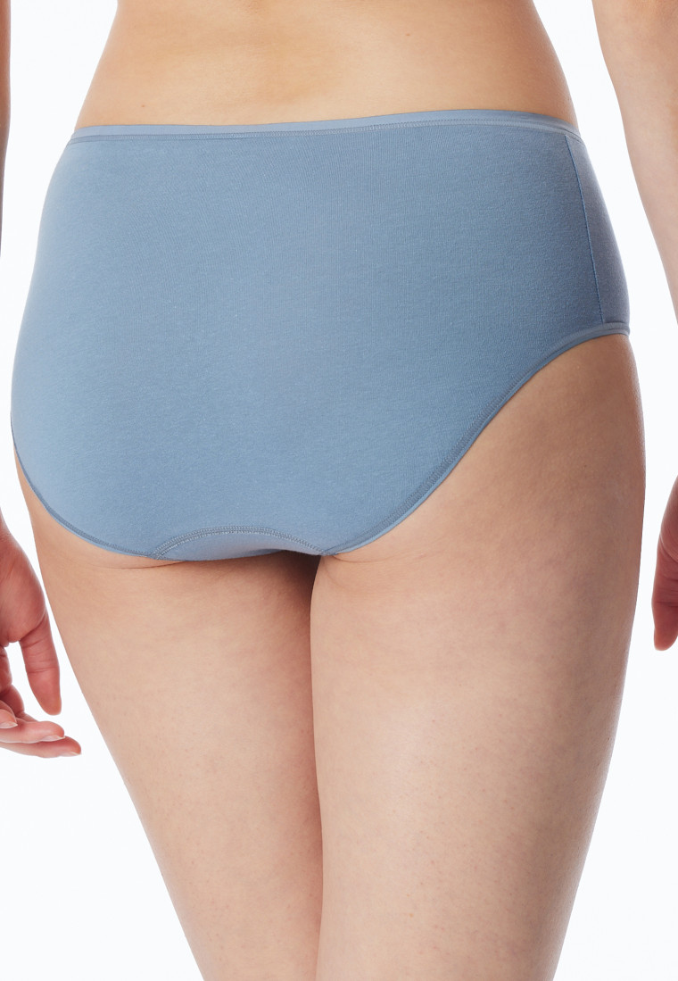 Midislip 2er-Pack Organic Cotton nachtblau/blaugrau - 95/5