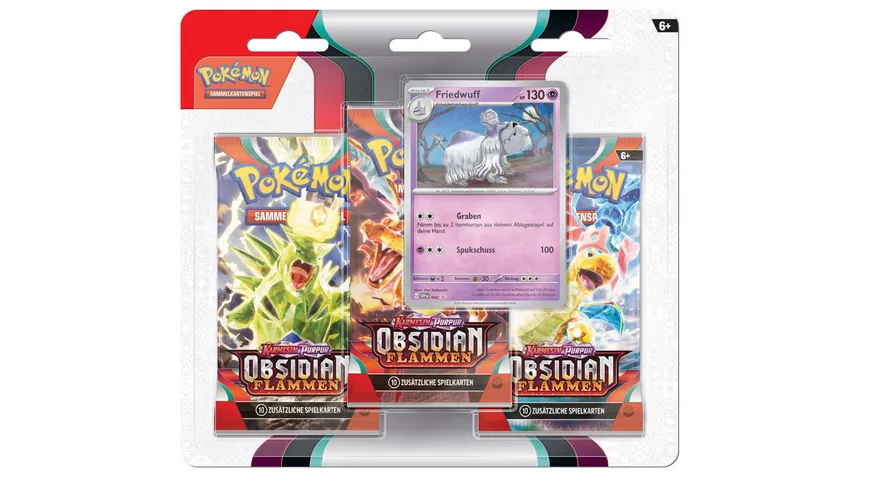 POKÉMON Sammelkartenspiel - PKM KP03 3-Pack Blister DE
