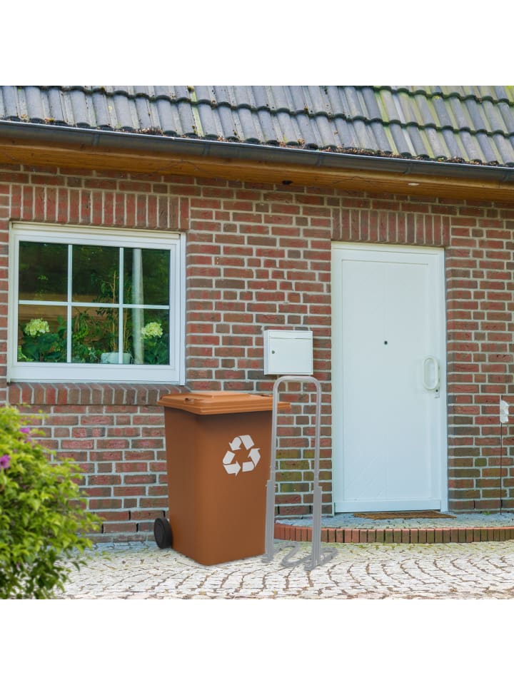 relaxdays Müllpresse in Grau günstig kaufen onesize