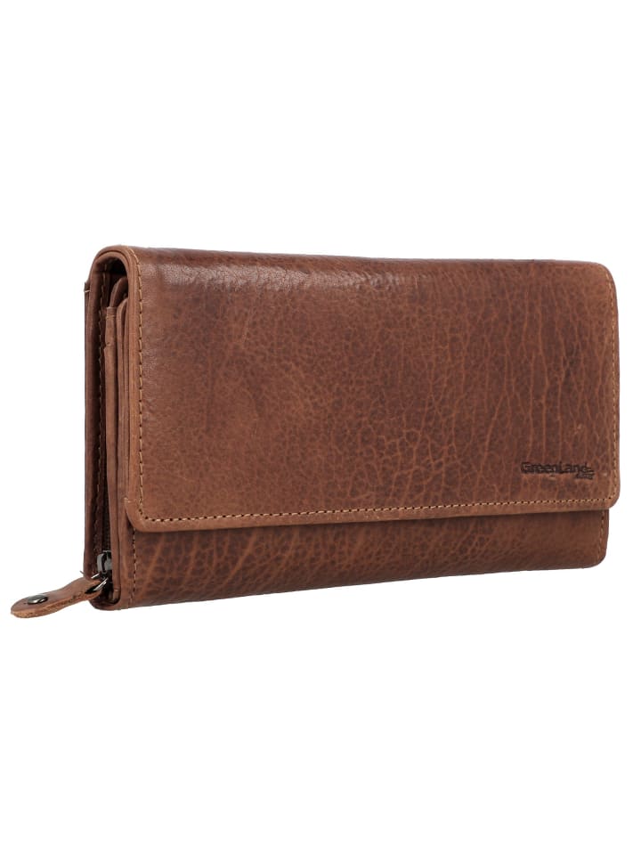 Greenland Nature Nature Geldbörse Leder 18,5 cm in light-brown günstig kaufen onesize