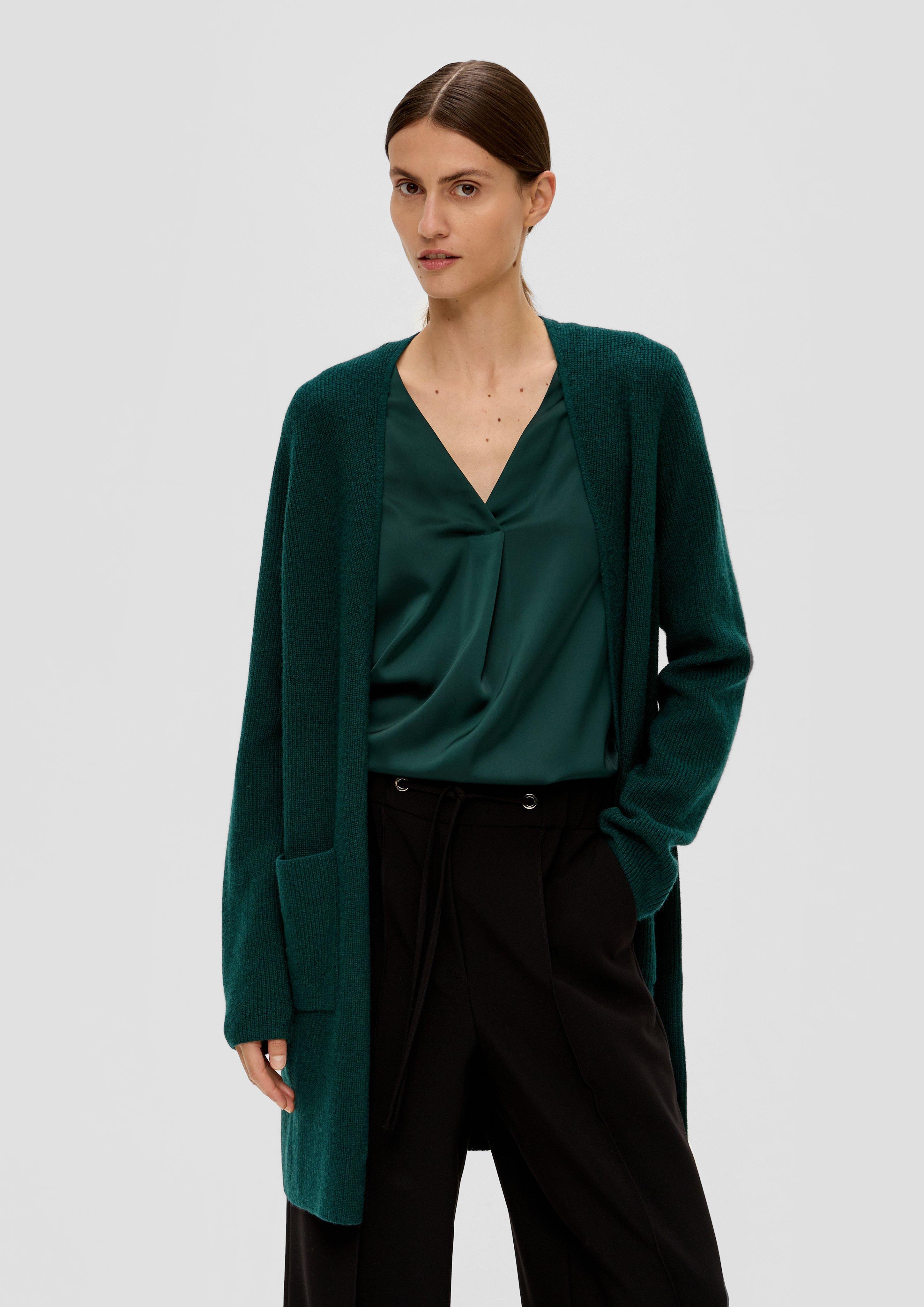 Long Cardigan aus Rippstrick  2135722-7889