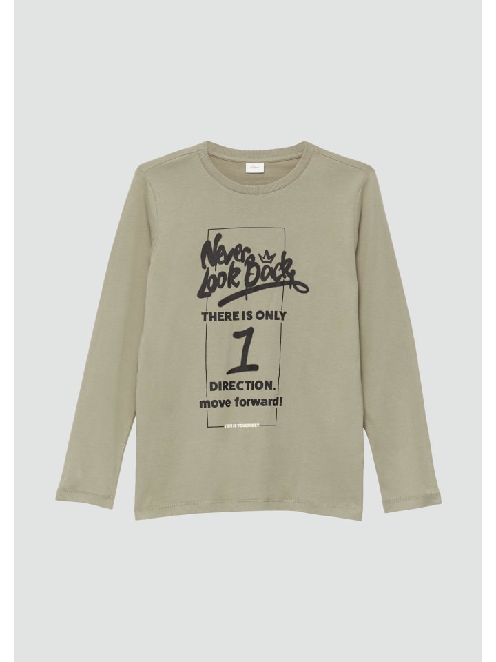s.Oliver T-Shirt langarm in Olive günstig kaufen