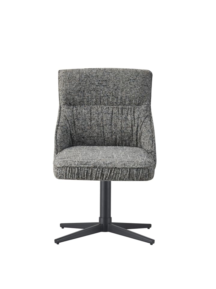 DUBI Möbel 2er-Set: Drehstuhl LORENA in Dunkelgrau - (B)49 x (H)83 x  (T)62 cm günstig kaufen onesize