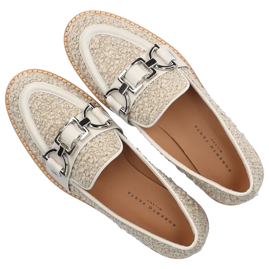 Roberto Festa - Loafer ADELLE Tweed - beige