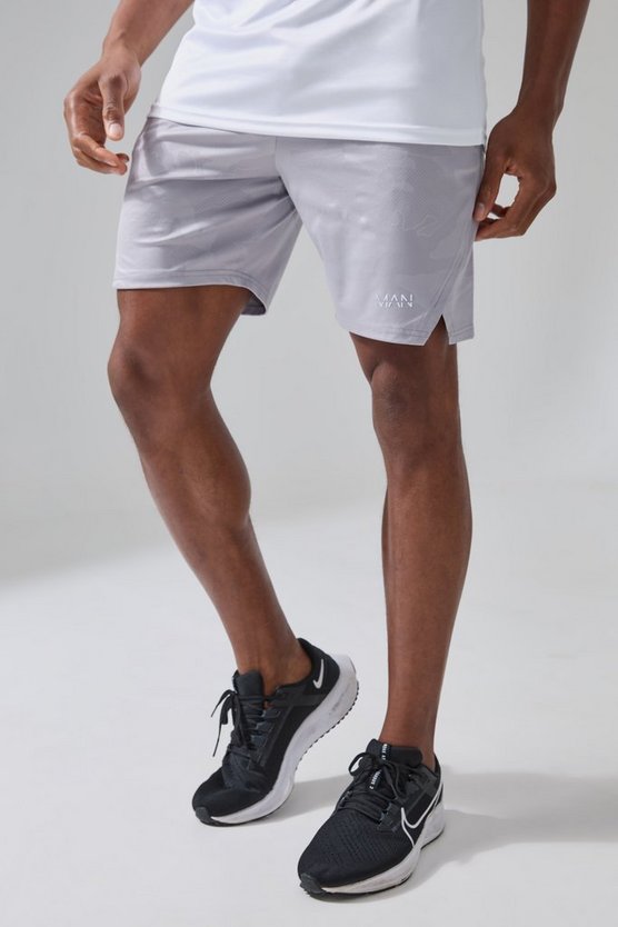 Man Active Camouflage Performance Shorts