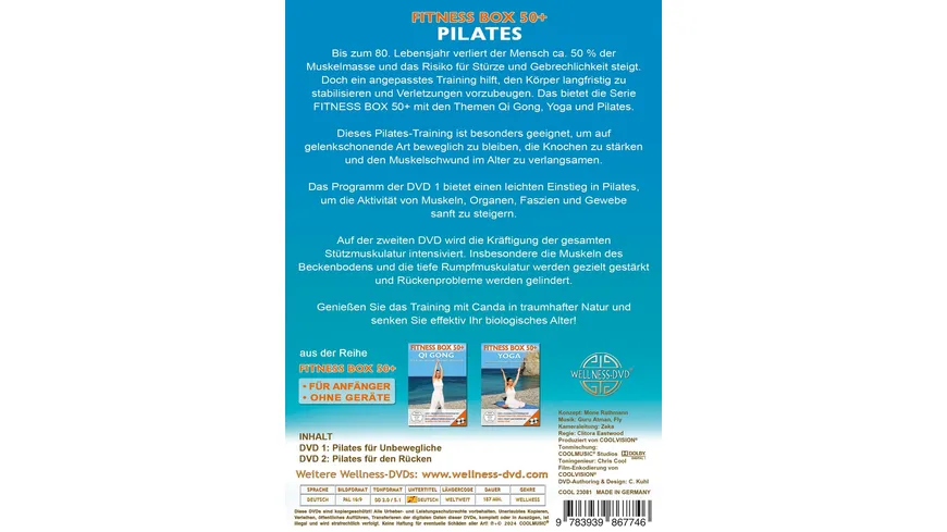Fitness Box 50+ Pilates - Die besten Anfänger-Übungen ohne Geräte  [2 DVDs]