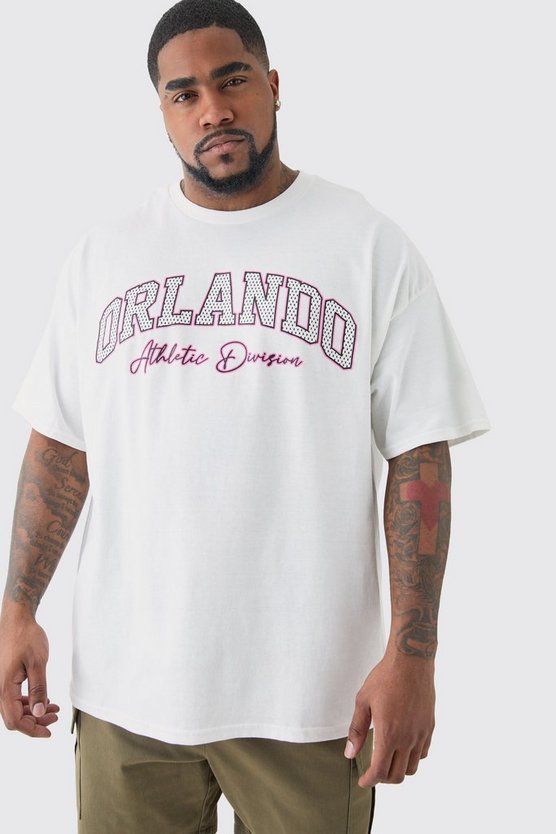 Plus T-Shirt mit Orlando Print