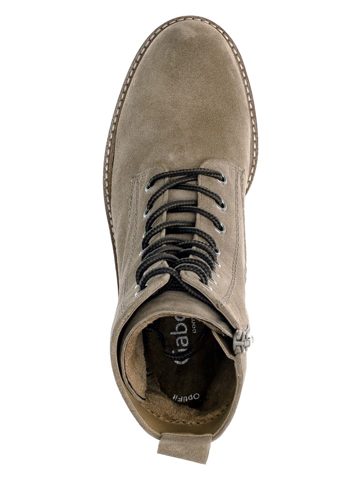 Gabor Leder-Boots in Beige günstig kaufen