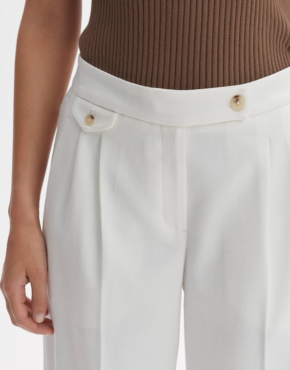 Bundfaltenhose Marzena asymmetric