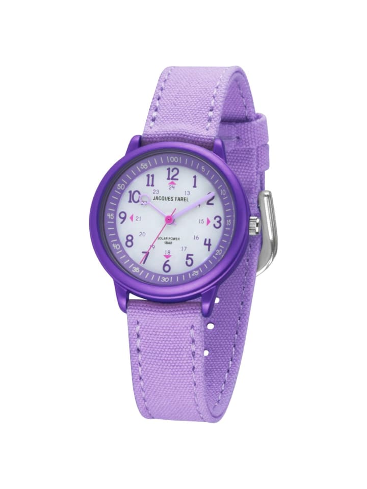 JACQUES FAREL Quarzuhr ORSO 3110 in Lila günstig kaufen onesize