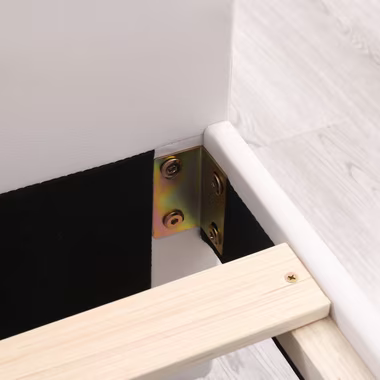REDOM Polsterbett Doppelbett, Stauraumbett, mit 2 Schubladen