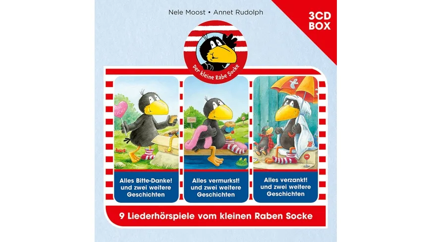 Der Kleine Rabe Socke-3-CD Hörspielbox Vol.3