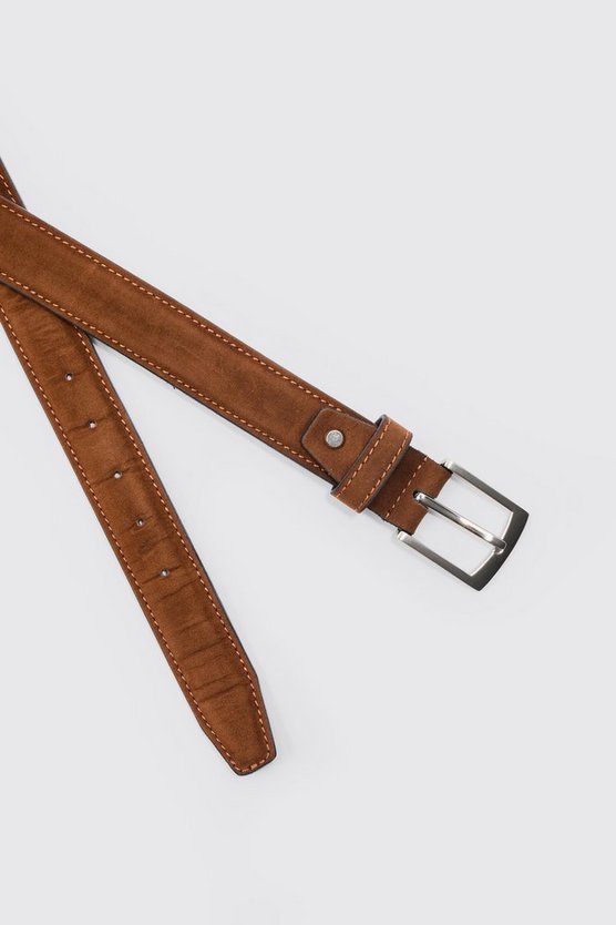Gürtel aus Wildlederimitat in Beige