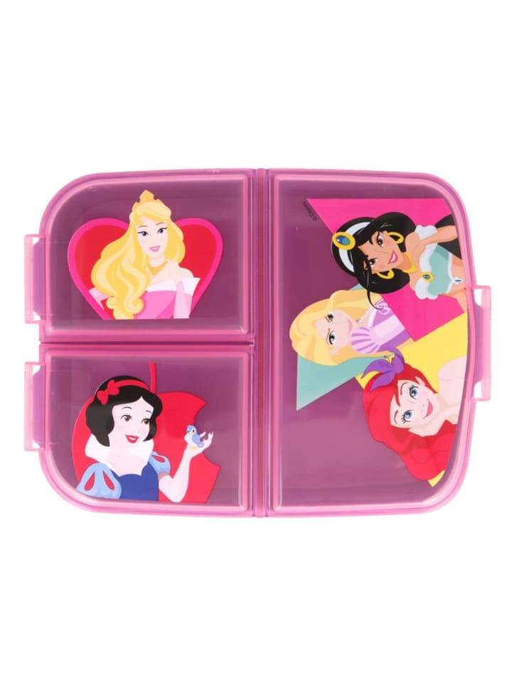 Disney Brotdose | 3 getrennte Fächer | Disney Princess | Lunch Vesper Dose günstig kaufen 40x40 cm