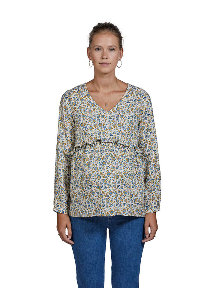 vertbaudet Bluse in Creme/ Bunt günstig kaufen