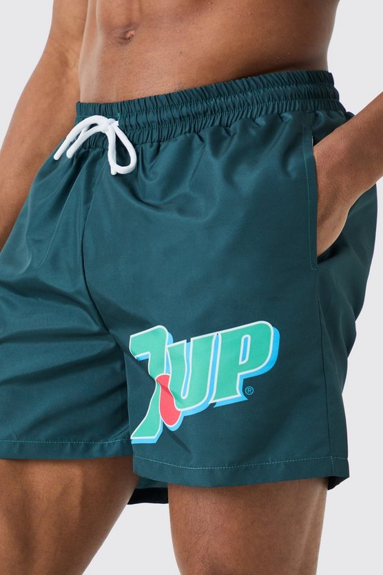 Short Length 7up License Swim Short