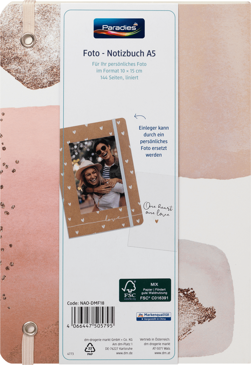 Foto Notizbuch Notes, 1 St