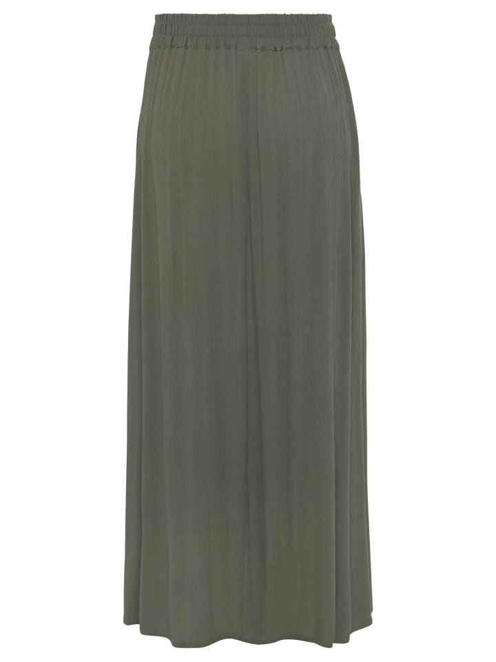 LASCANA Maxirock in khaki günstig kaufen