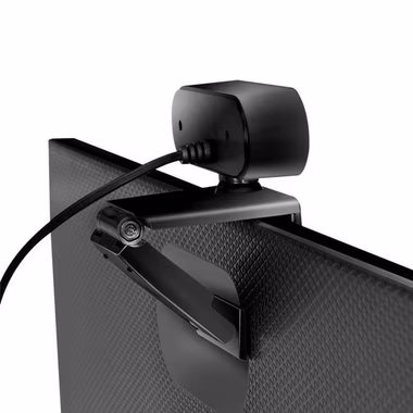 LogiLink UA0368 Webcam (HD, USB, Clip-on einfache Befestigung, Plug and Play ohne Software, Skype, GooleMeet, FaceTime)
