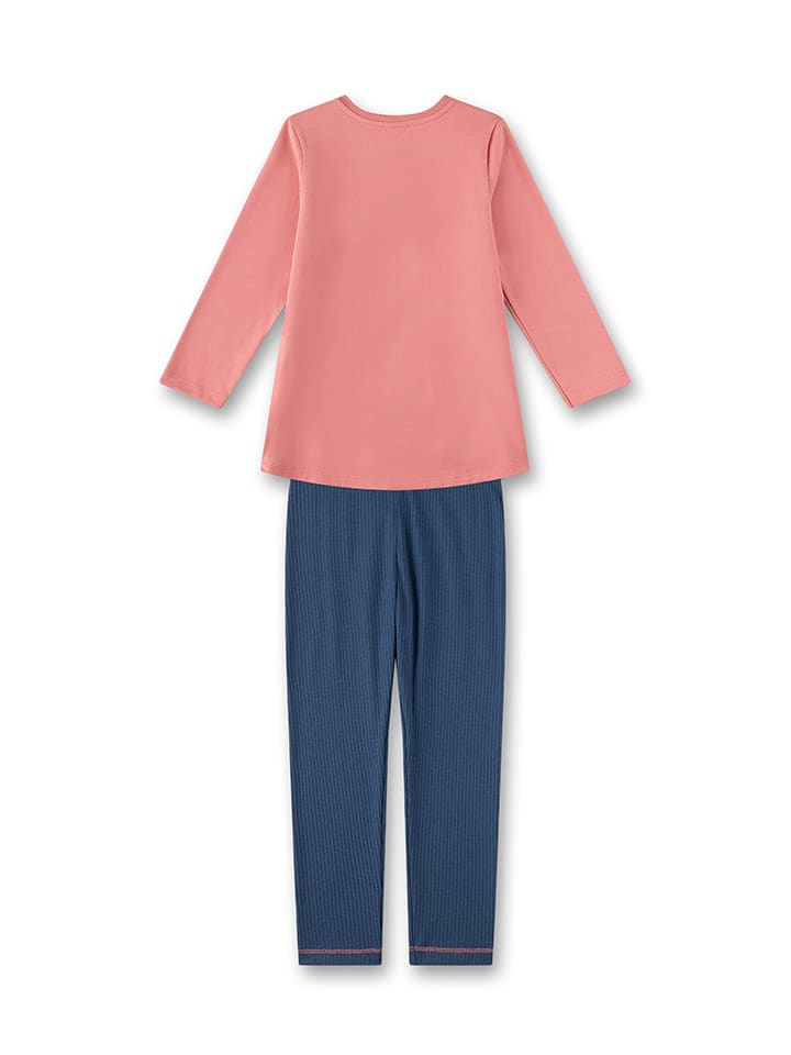 Sanetta Pyjama in Rosa/ Dunkelblau günstig kaufen