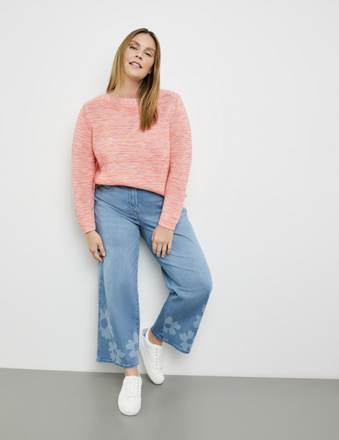Pullover aus Multicolour Garn