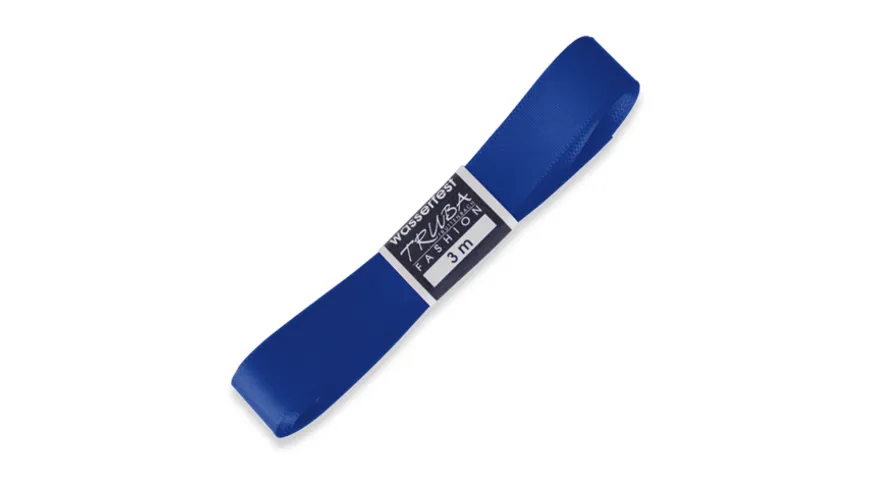TRUBA Seidenband mit Webkante blau 3 m