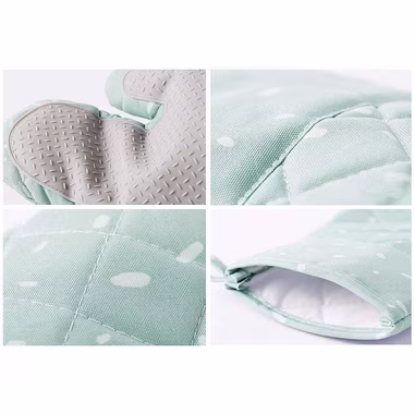 KOMIRO Topfhandschuhe Ofenhandschuhe Verdickte Hitzebeständige,Silikon Anti Rutsch Design