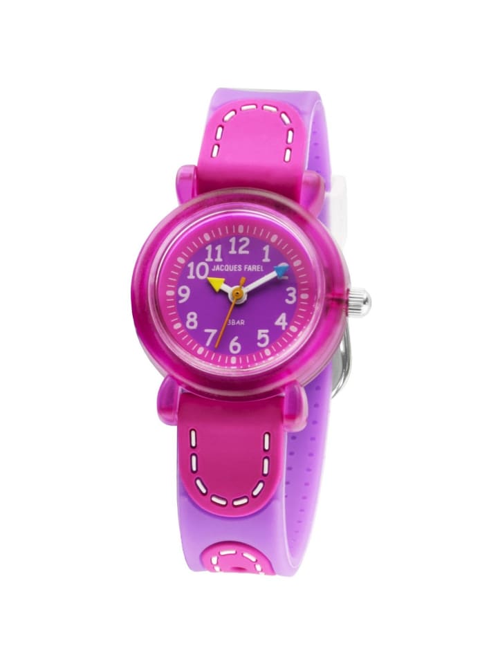 JACQUES FAREL Quarzuhr KFW 3222 in Violett günstig kaufen onesize