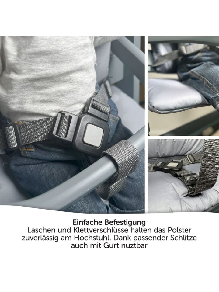 LaLoona Sitzkissen / Hochstuhlauflage für bebeconfort Timba in grau günstig kaufen onesize