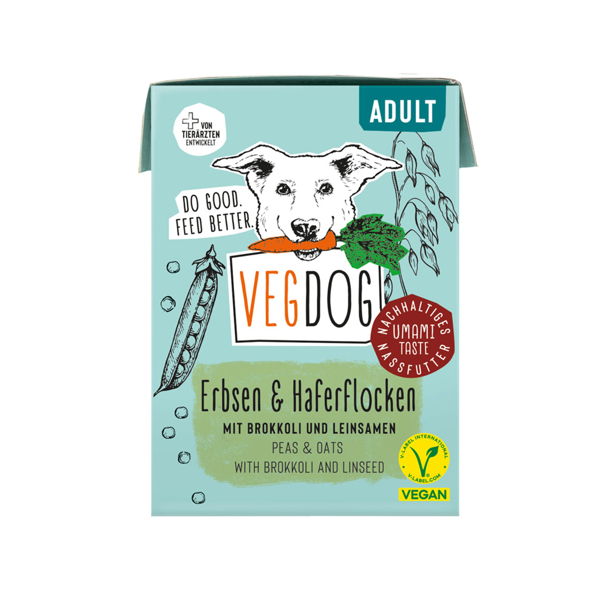 VEGDOG Adult Erbsen & Haferflocken im Tetra Pak bei ZooRoyal