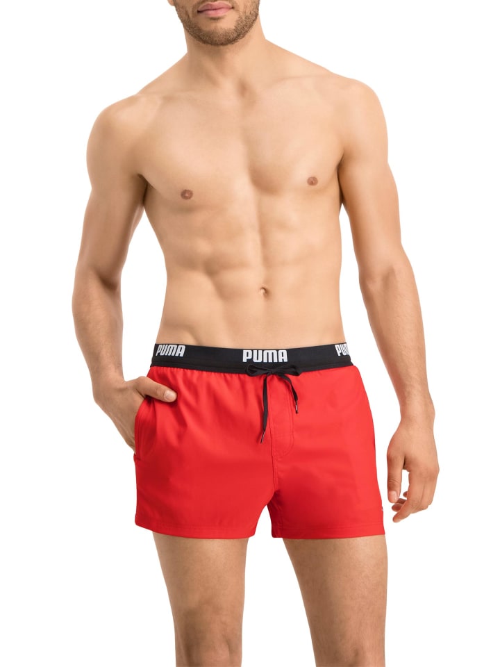 Puma Badehose PUMA SWIM MEN LOGO SHORT in Red günstig kaufen