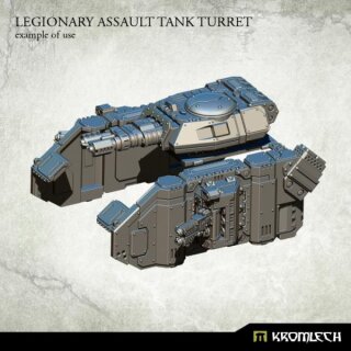 Legionary Assault Tank Turret: Twin Heavy Flamer Cannon (1)