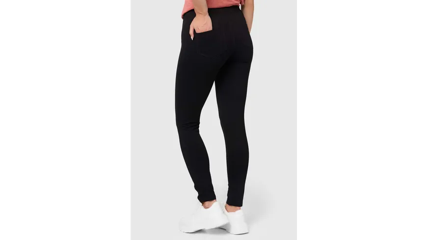 NUR DIE Damen Treggings Relax & Go pure black