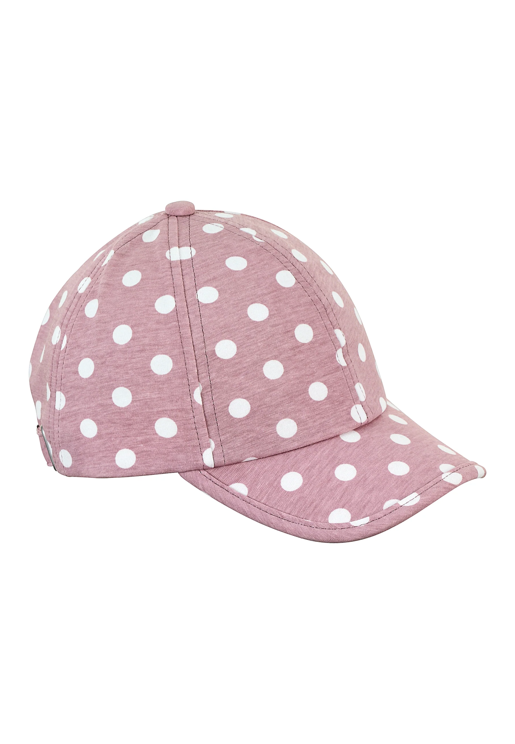 Baseball-Cap Mädchen in Hellrot mit Punkten
